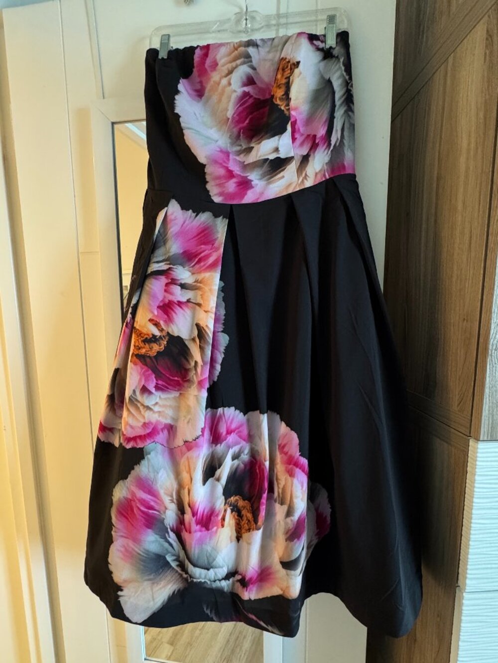 City Chic Bold Bloom Strapless Floral Midi Dress Size 18 M - Picture 3 of 8